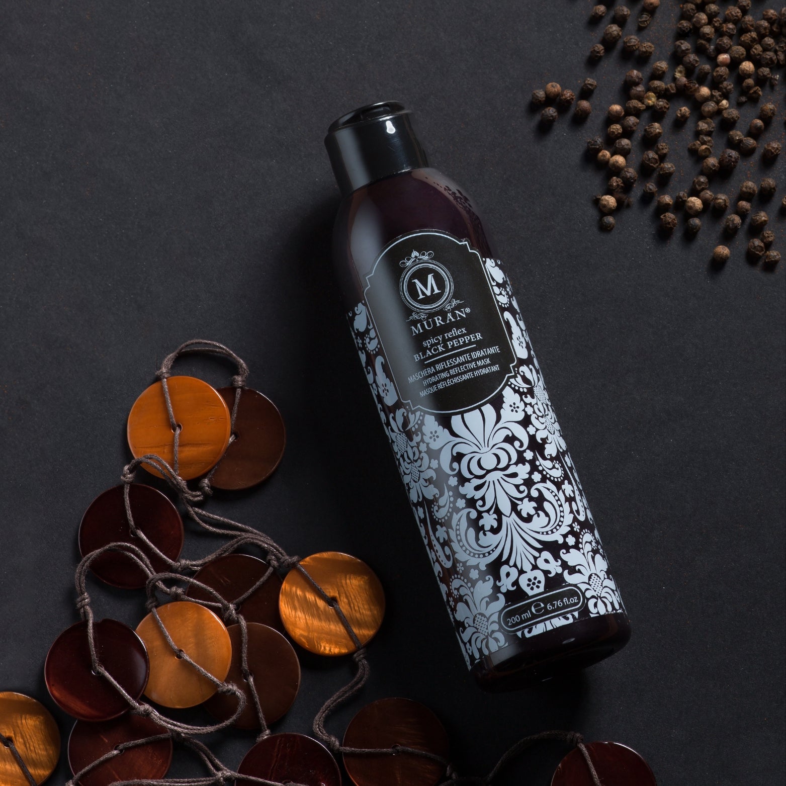 MURÀN – Máscara Cor Spicy Reflex Preta Pimenta Preta 200ml