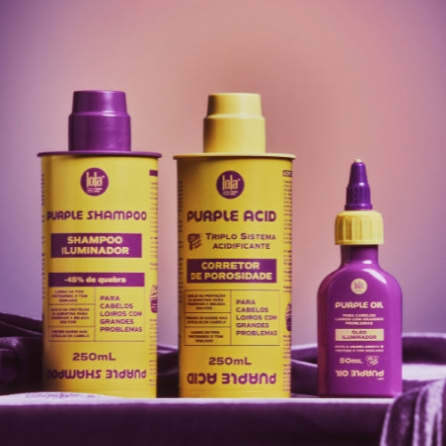 LOLA - Kit Purple - Corretor de porosidade 250ml + Óleo 50ml