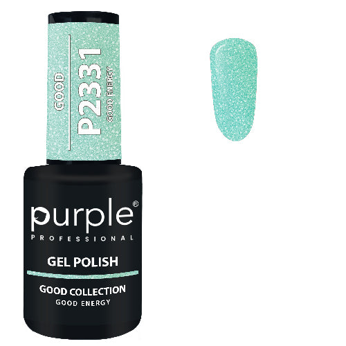 PURPLE - Verniz Gel Glitter 10ml Good Energy - P2331