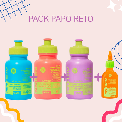 LOLA - Kit Papo Reto - Shampo 270ml + Condicionador 270ml + Máscara 270ml + Óleo 50ml