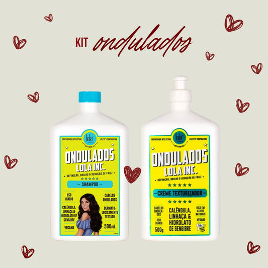 LOLA - Kit Ondulados - Shampoo 500ml + Creme Texturizador 500ml