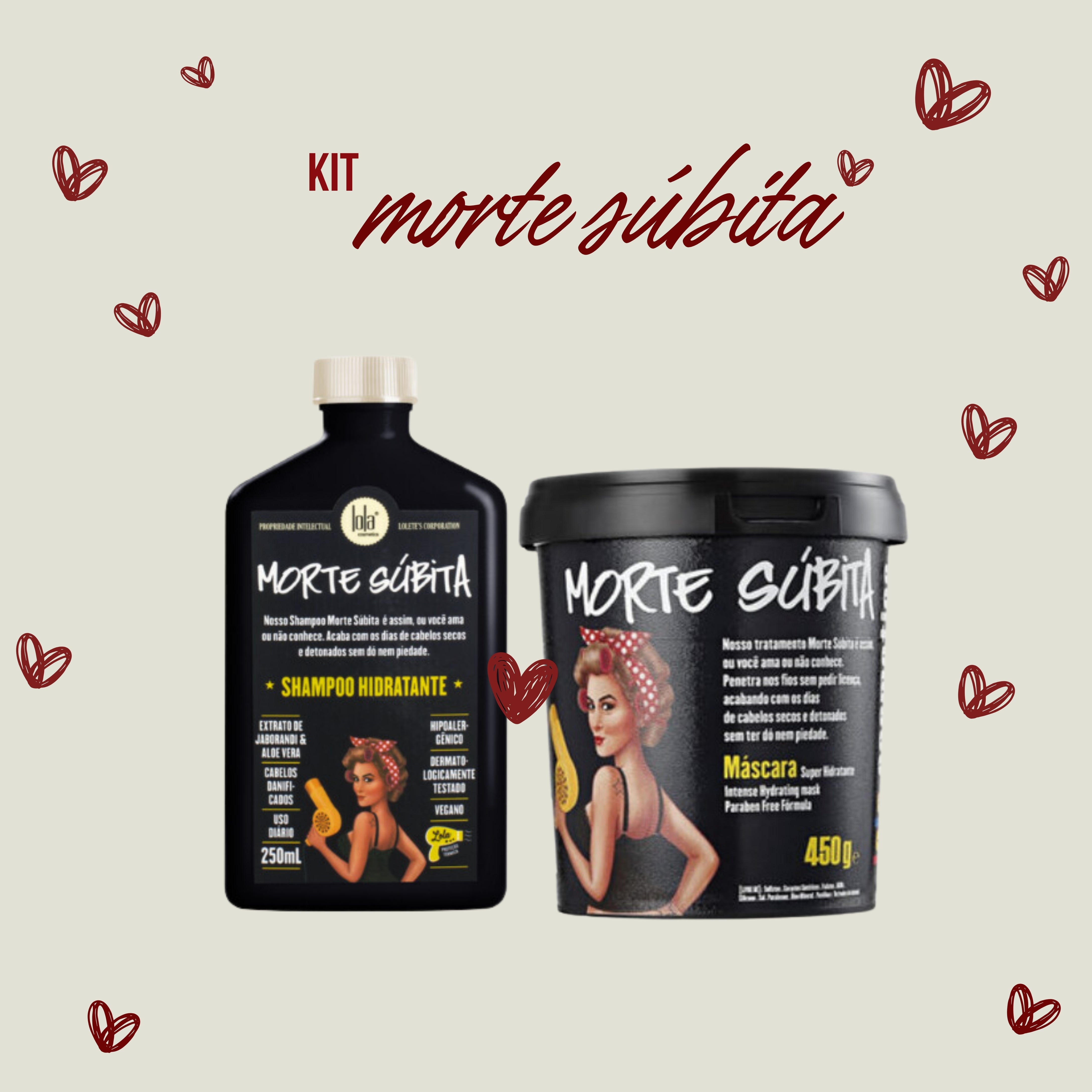 LOLA - Kit Morte Súbita - Shampoo 250ml + Máscara 450gr