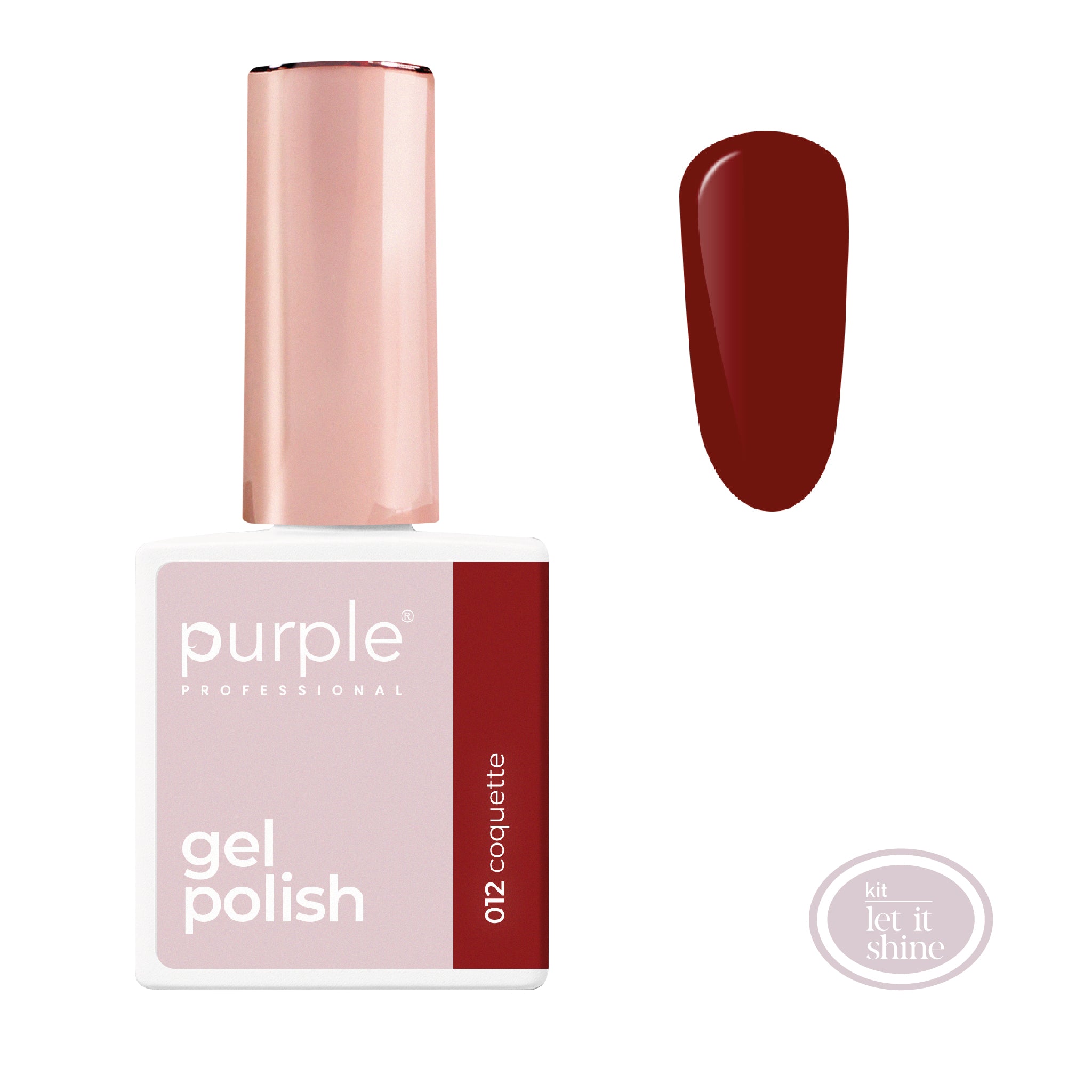 PURPLE - Verniz Gel Vermelho 10ml (Nova Embalagem) COQUETTE 012