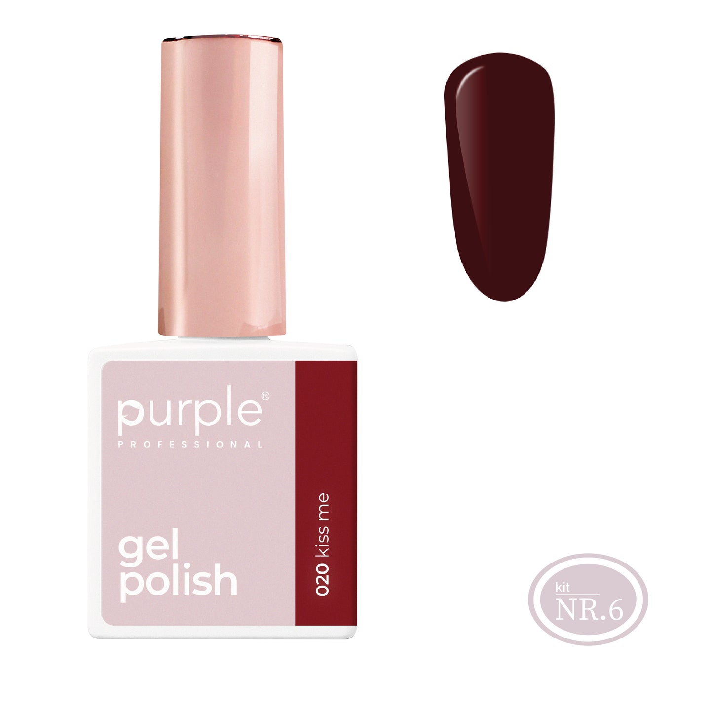 PURPLE - Verniz Gel Vermelho 10ml (Nova Embalagem) KISS ME 020 (equivalente a P2048 Love Barcelona )