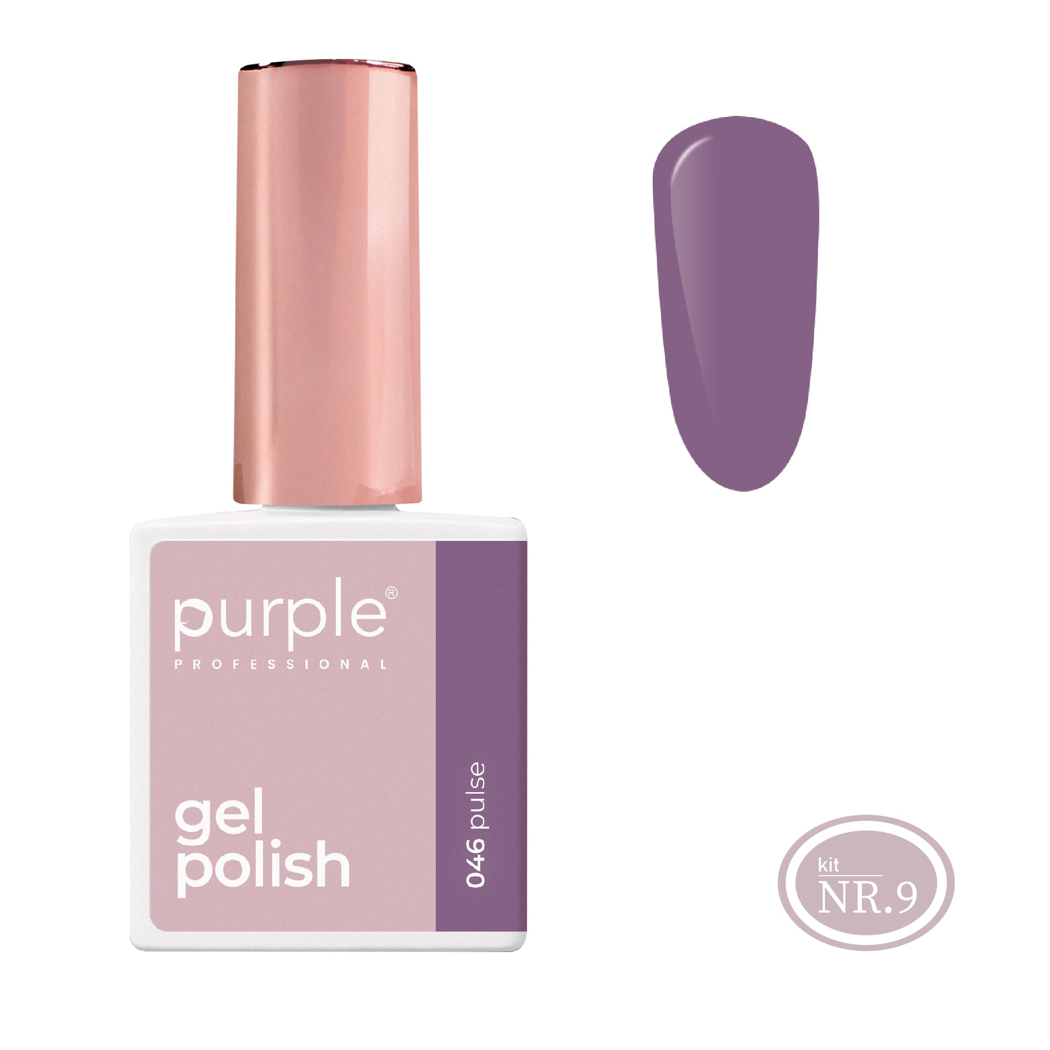 PURPLE - Verniz Gel Violeta 10ml (Nova Embalagem) PULSE 046 (equivalente a P2235 Really Lucky)