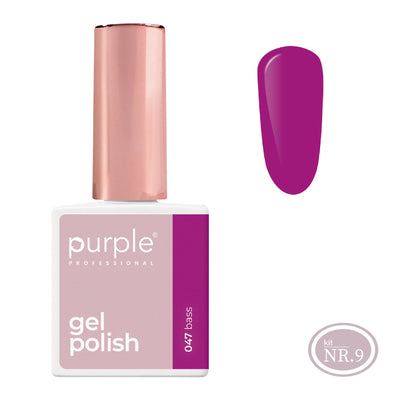 PURPLE - Verniz Gel Rosas 10ml (Nova Embalagem) BASS 047 (equivalente a P2147 Hope In My Heart)