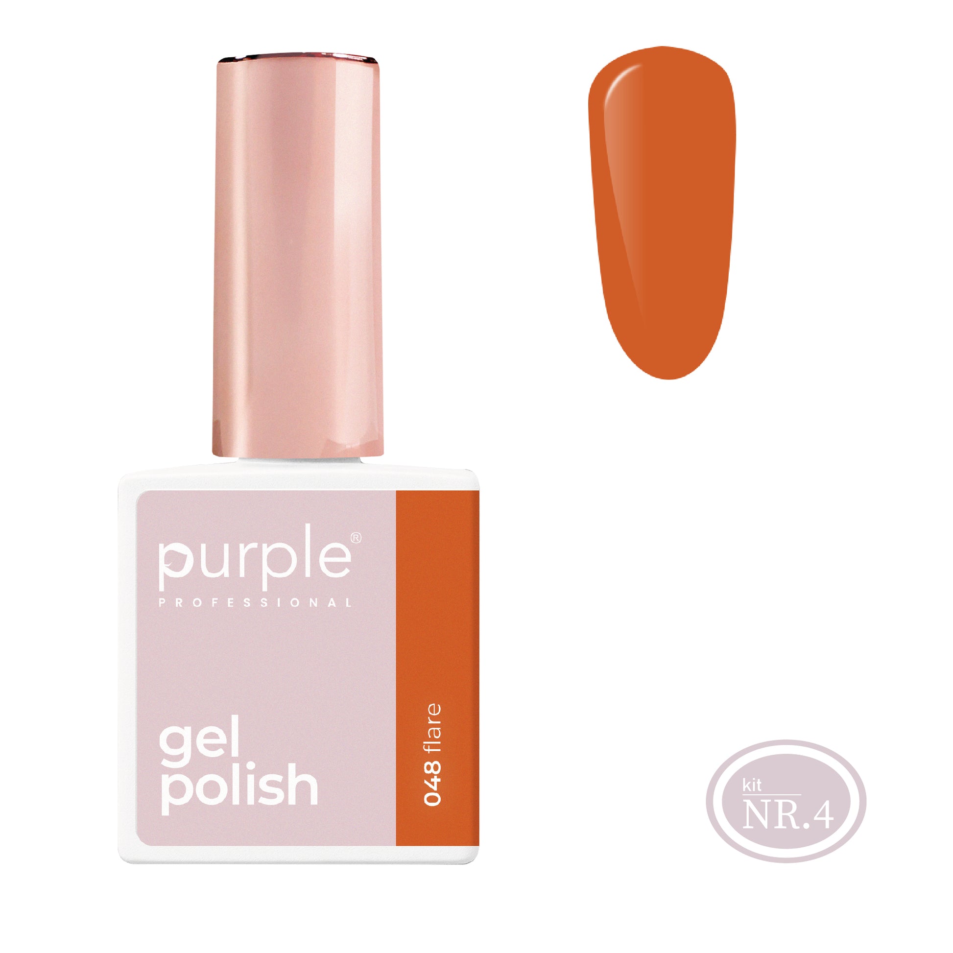 PURPLE - Verniz Gel Laranjas 10ml (Nova Embalagem) FLARE 048 ( equivalente a P2201 FamousPainting)
