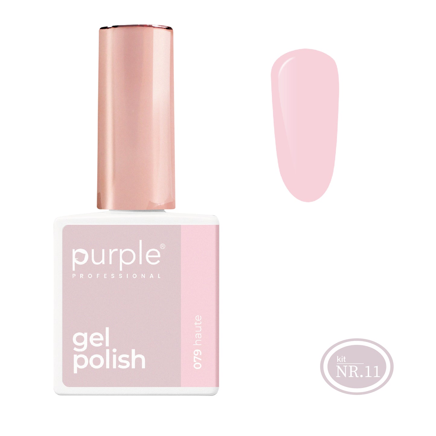 PURPLE - Rose Gel Nail Polish 10ml (New Pack)