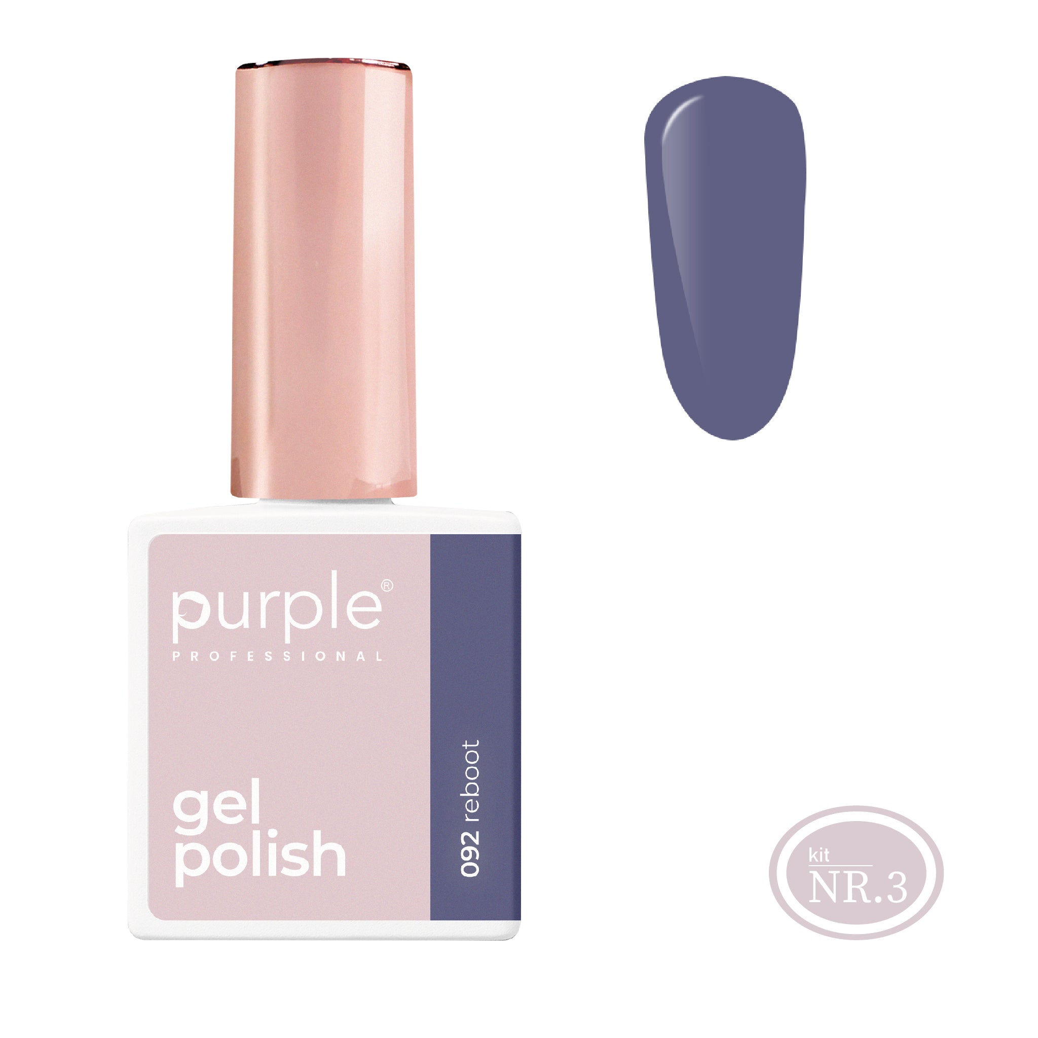 PURPLE - Verniz Gel Azuis 10ml (Nova Embalagem) REBOOT 092