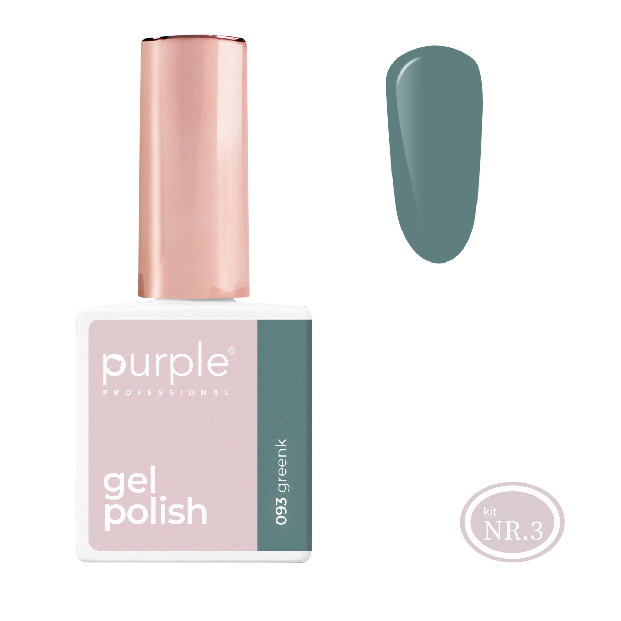 PURPLE - Verniz Gel Verdes 10ml (Nova Embalagem) GREENK 093