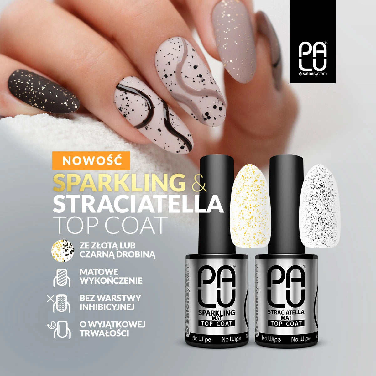 PALU - PACK Top Coats - Straciatella + Sparkling
