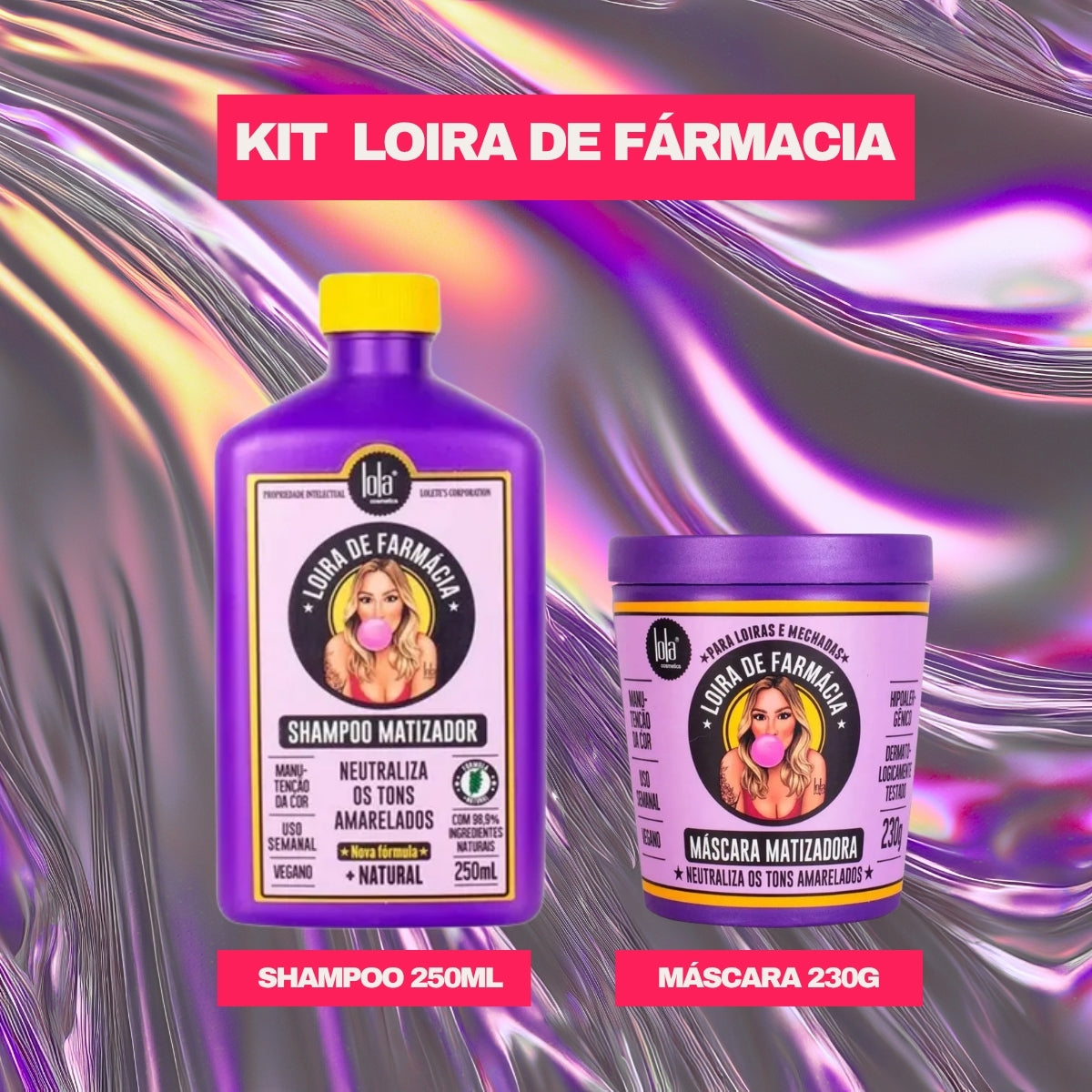 LOLA - Kit Loira de Farmácia - Shampoo 250ml + Máscara 230ml