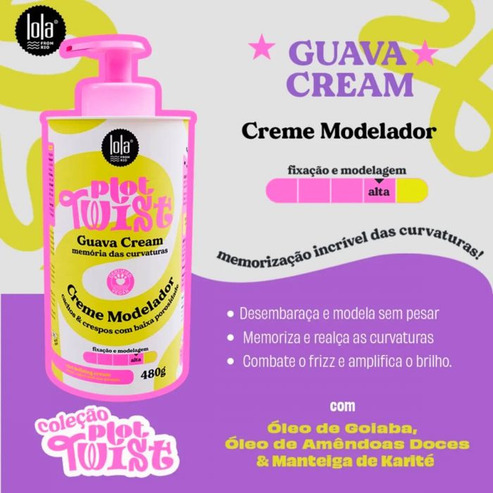 LOLA - Kit Plot Twist - Creme Modelador 480gr + Guava Elixir 200ml