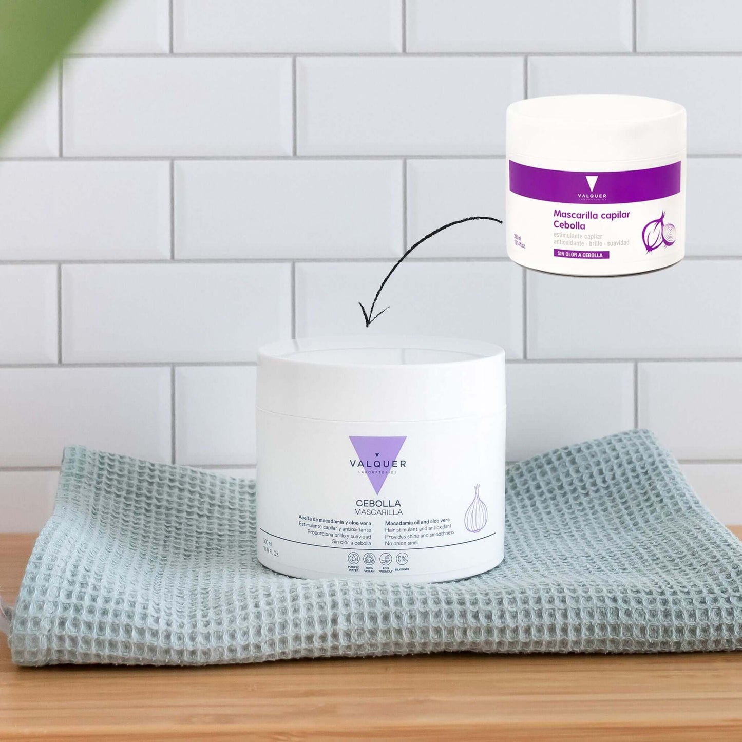 VALQUER - Máscara de Cebola, Anti-Oxidante p/ Cabelos Oleosos, 300ml