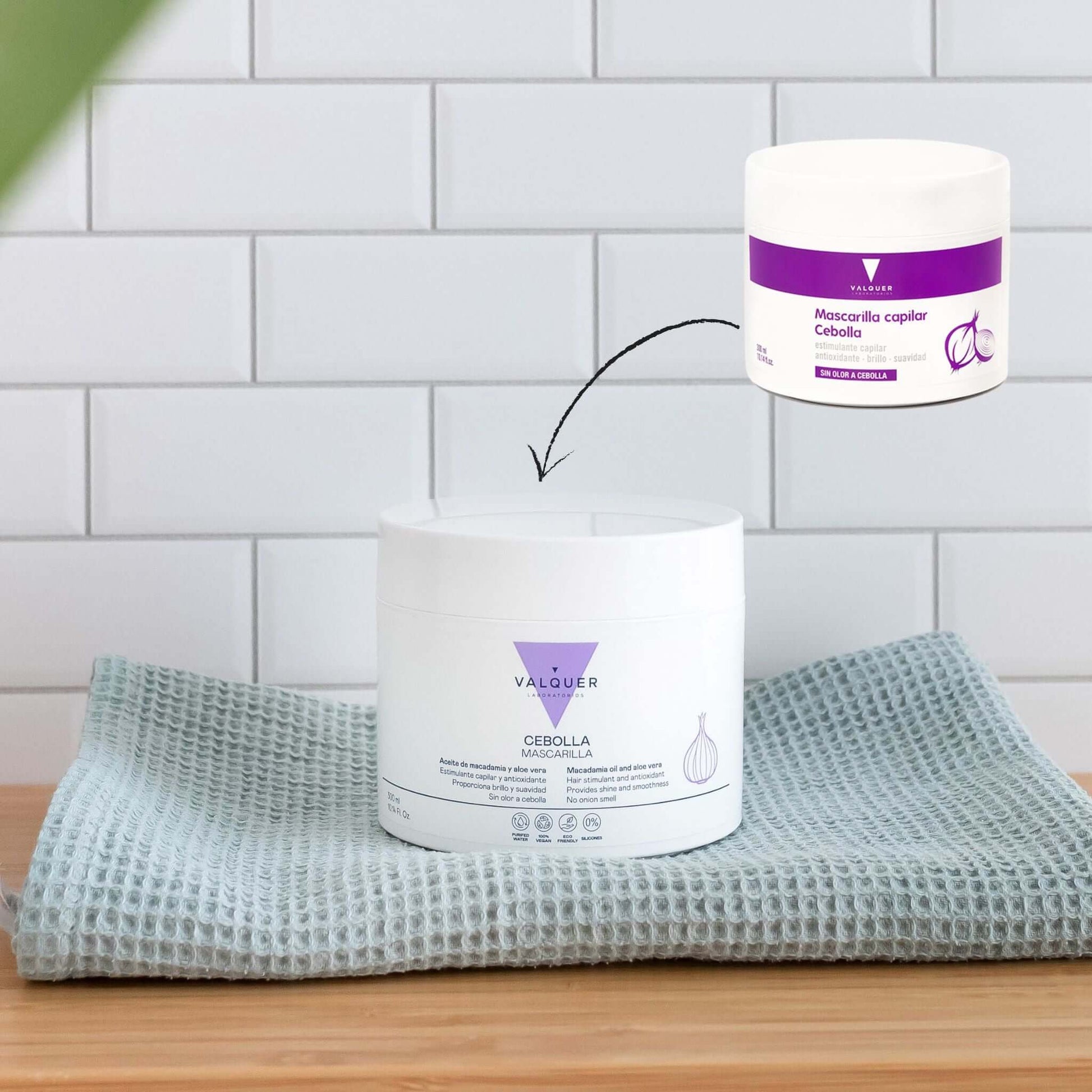 VALQUER - Máscara de Cebola, Anti-Oxidante p/ Cabelos Oleosos, 300ml