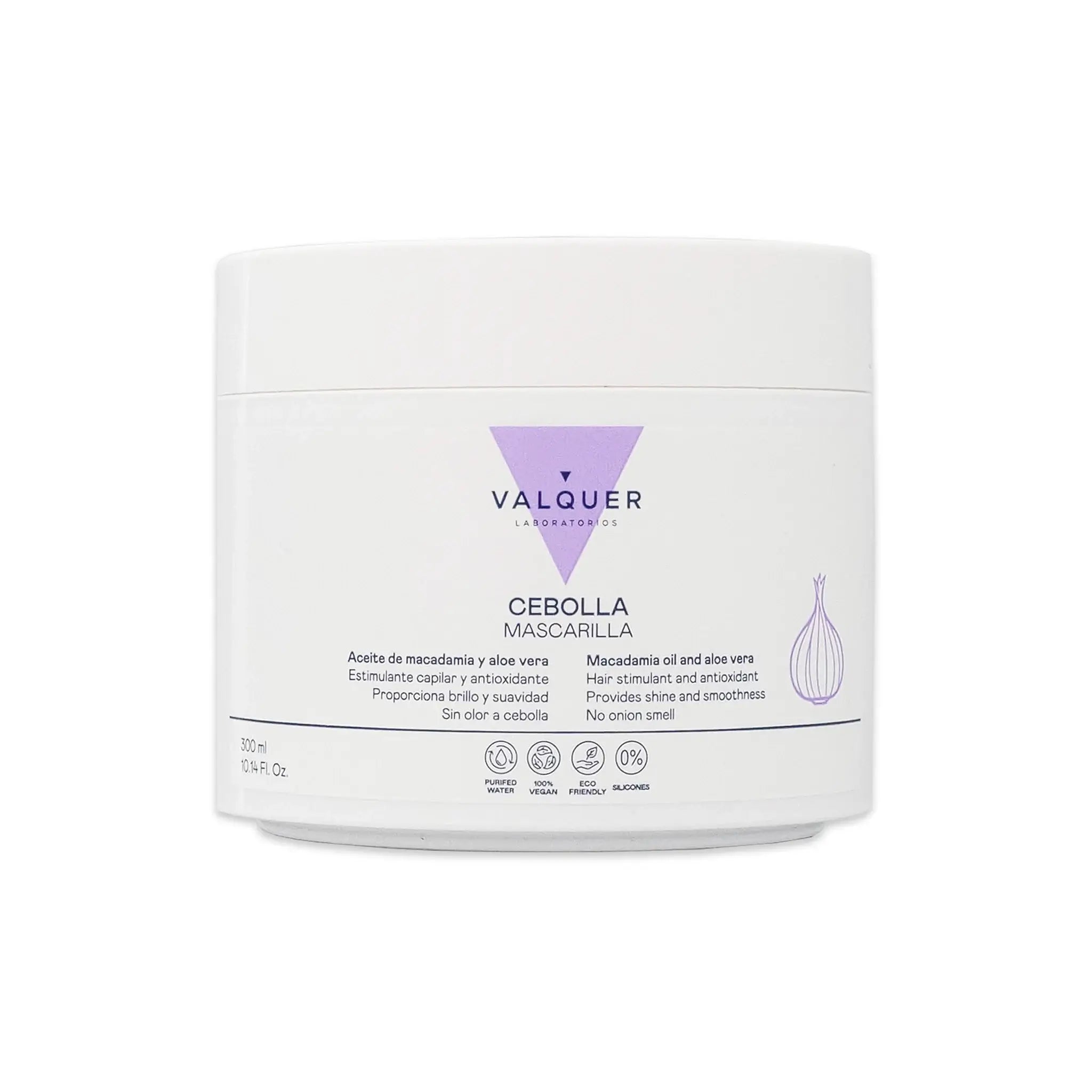 VALQUER - Máscara de Cebola, Anti-Oxidante p/ Cabelos Oleosos, 300ml