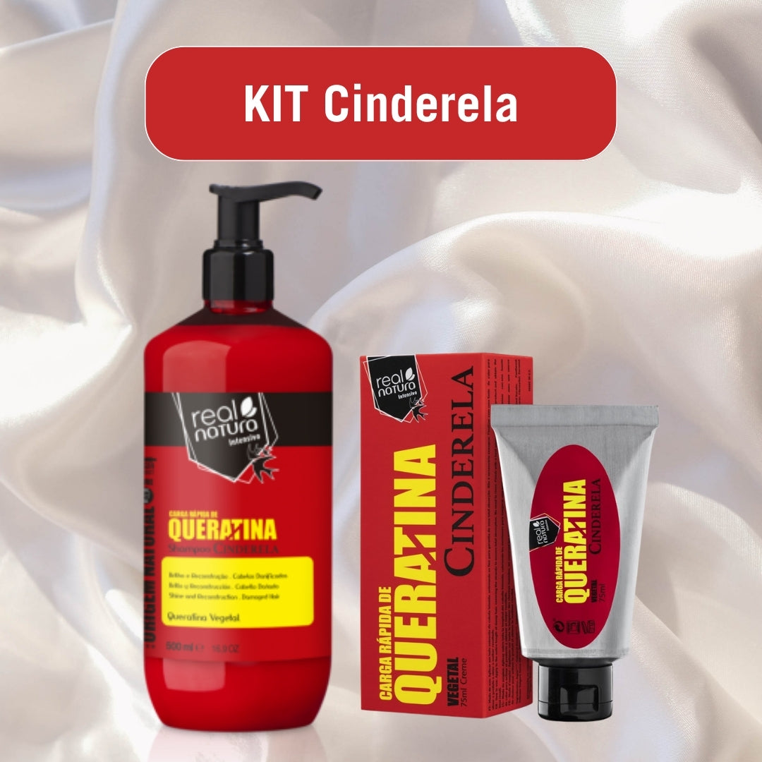 REAL NATURA - Kit Cinderela - Shampoo 500ml + Leave-in 75ml
