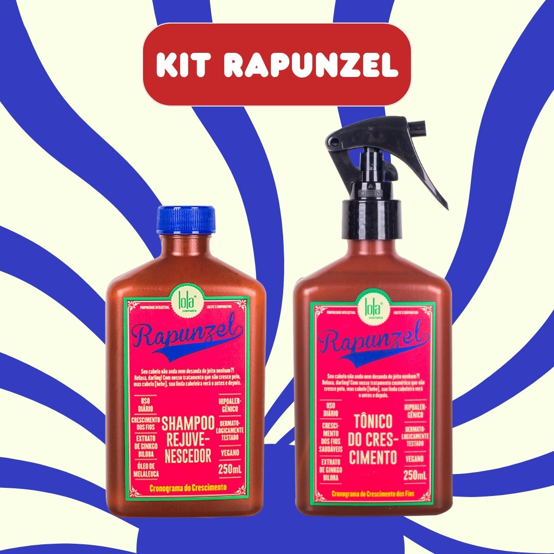 LOLA - Kit Rapunzel - Shampoo 250ml + Tónico de Crescimento 250ml