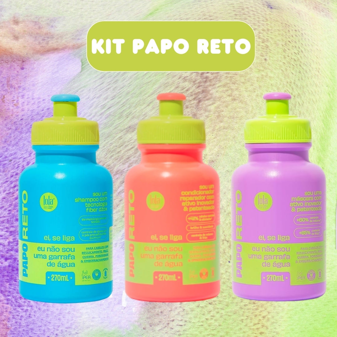 LOLA - Kit Papo Reto - Shampoo + Condicionador + OFERTA Máscara