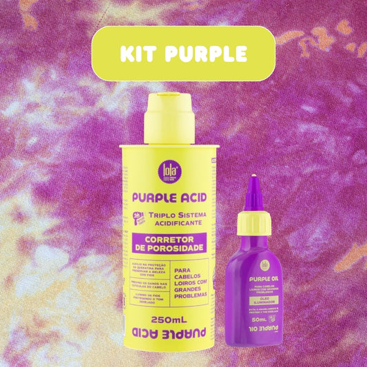 LOLA - Kit Purple - Corretor de porosidade 250ml + Óleo 50ml