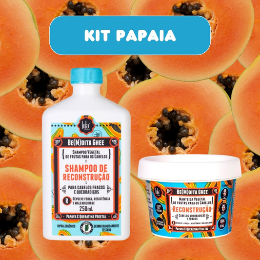 LOLA - Kit Be(M)dita Ghee Papaia - Shampoo 250ml + Máscara 100g