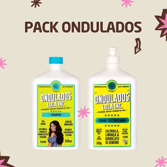 LOLA - Kit Ondulados - Shampoo 500ml + Creme Texturizador 500ml