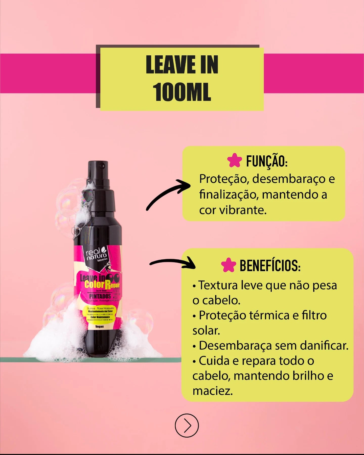 REAL NATURA - Kit Color Repair  - Shampoo 500ml + Leave-in 100ml