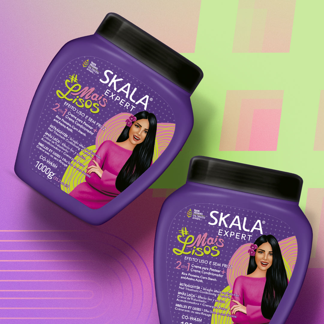 SKALA - KIT MAIS LISOS  Shampoo 325ml + Creme de Tratamento 1000g