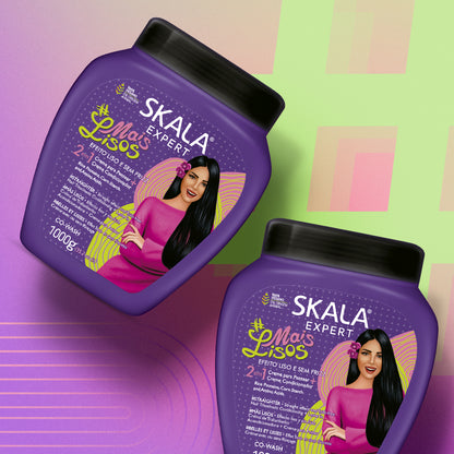 SKALA - KIT MAIS LISOS  Shampoo 325ml + Creme de Tratamento 1000g