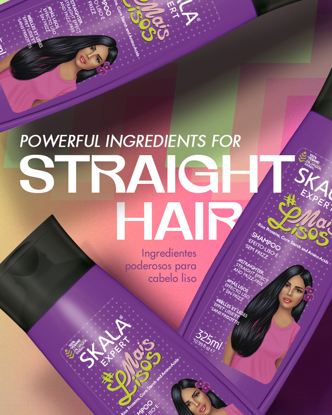 SKALA - KIT MAIS LISOS  Shampoo 325ml + Creme de Tratamento 1000g