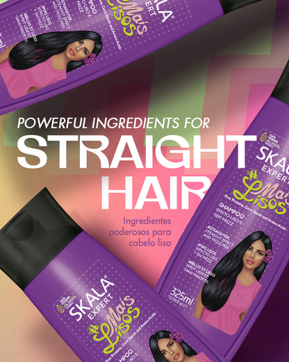 SKALA - KIT MAIS LISOS  Shampoo 325ml + Creme de Tratamento 1000g