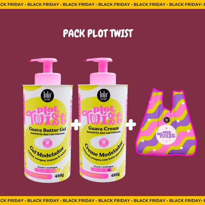 LOLA - Kit Plot Twist - Creme Modelador + Gel Modelador c/ oferta ECOBAG