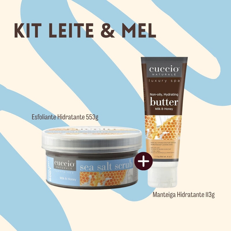 CUCCIO - Kit Leite & Mel - Esfoliante 553g + Manteiga 113g