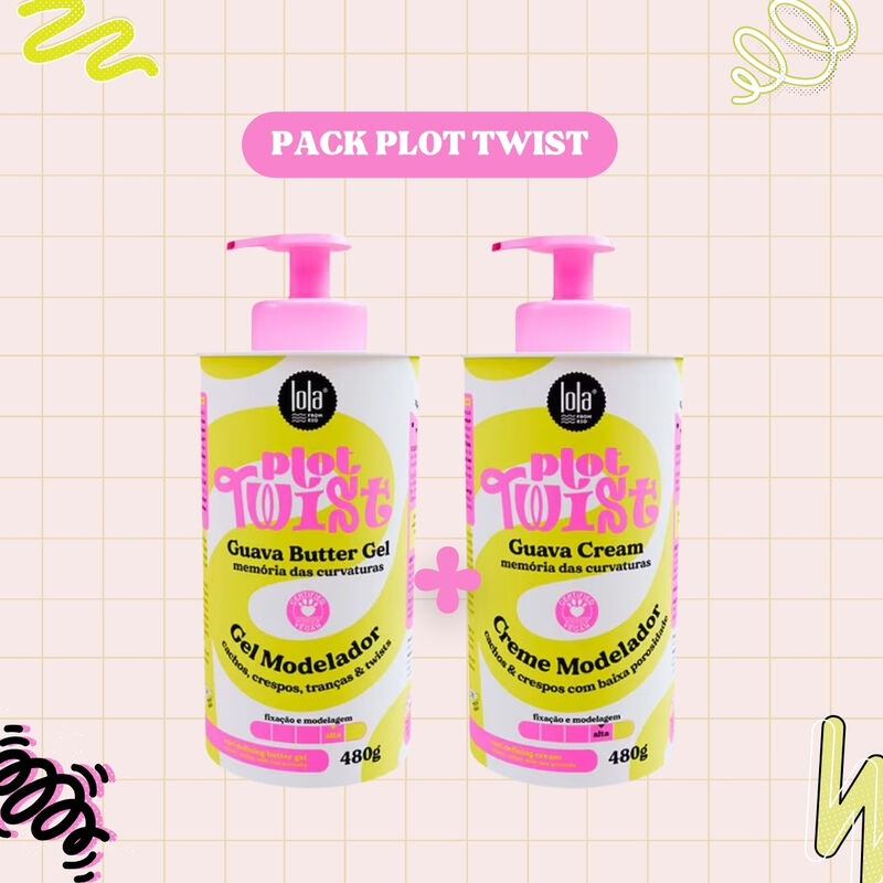 LOLA - Kit Plot Twist - Creme Modelador 480gr + Gel Modelador 480gr