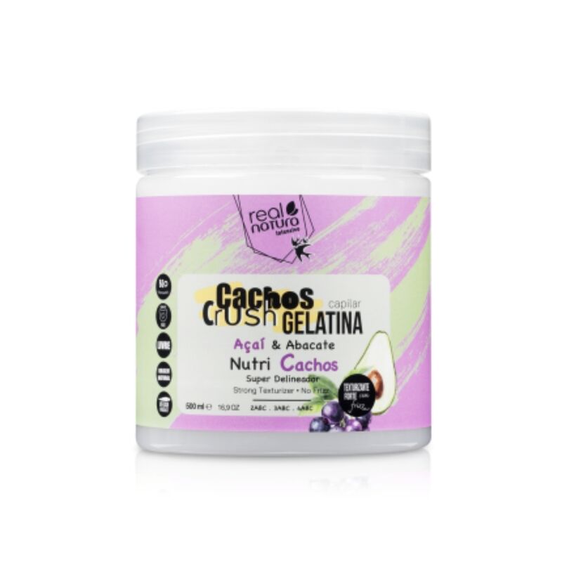 REAL NATURA - Gelatina Capilar Crush - Açai & Abacate 500ml