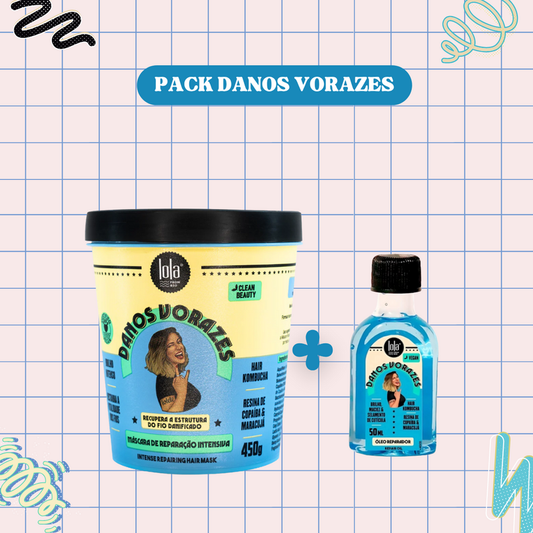 LOLA - Kit Danos Vorazes - Máscara 450gr + Óleo 50ml