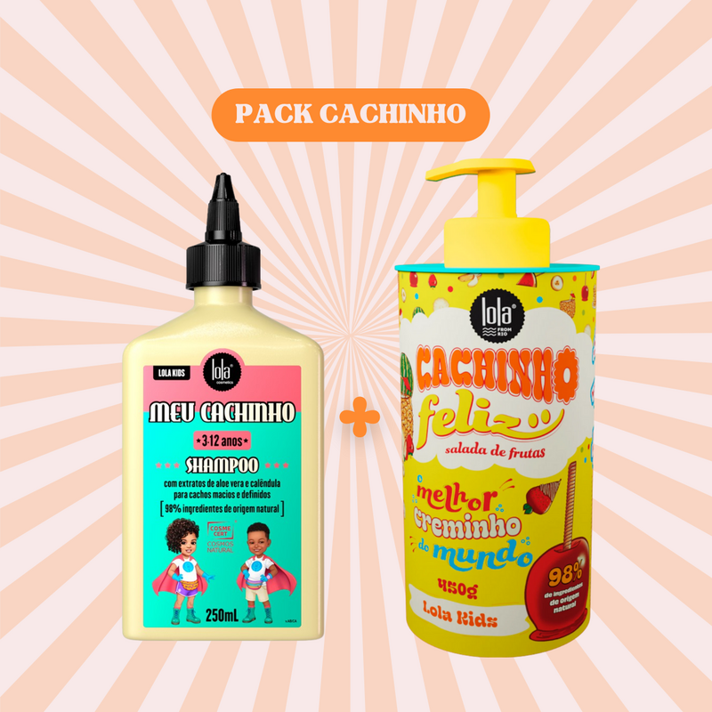 LOLA - Kit Cachinho - Shampoo Meu Cachinho + Cachinho Feliz Salada de Fruta