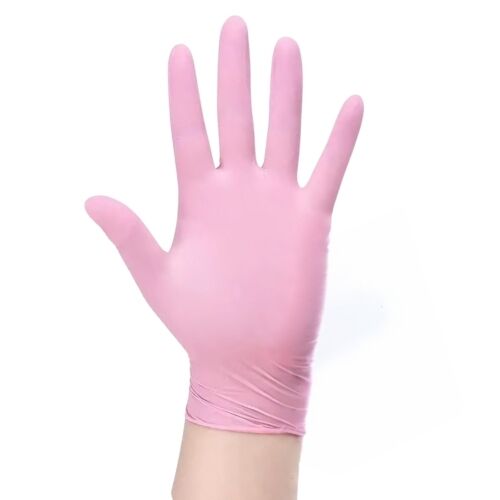 SANICEN – Luvas de Nitrilo Rosa 100un, Média, sem pó