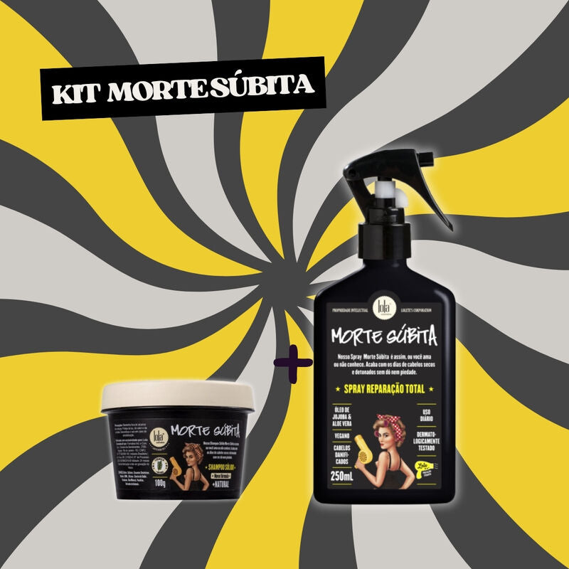 LOLA - Kit Morte Súbita - Shampoo Sólido 100gr + Spray 250ml