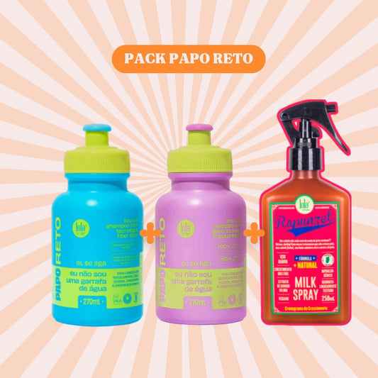 LOLA - Kit Papo Reto - Shampo + Máscara C/ OFERTA Milk Spray