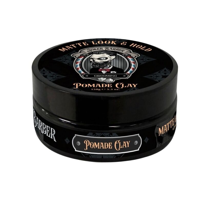 JOKER Barber - Cera Pomade Clay, Forte, Mate, 150ml
