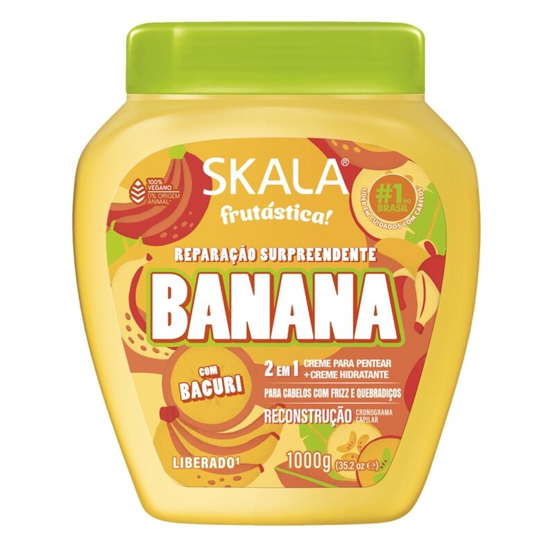 SKALA - Creme de Tratamento Frutástica BANANA - 1000g