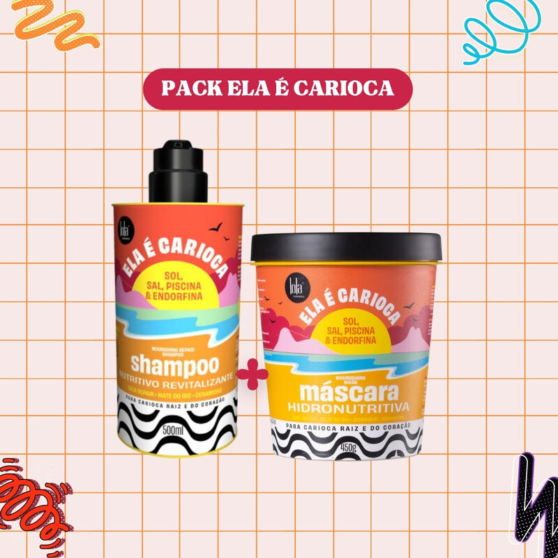LOLA - Kit Ela É Carioca - Shampoo 500ml + Máscara 450gr