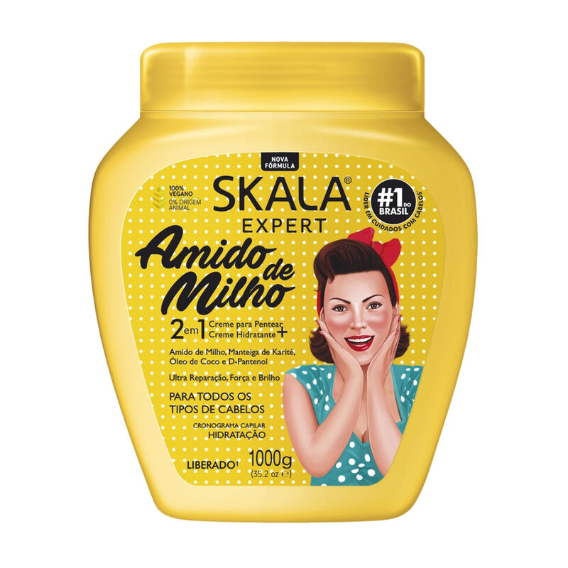 SKALA - Creme de Tratamento Frutástica AMIDO DE MILHO  - 1000g