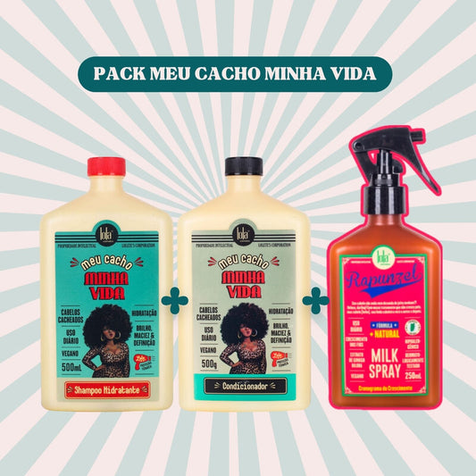 LOLA - KIT Meu Cacho Minha Vida - Shampoo + Condicionador C/ OFERTA Milk Spray