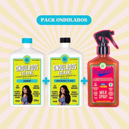 LOLA - Kit Ondulados - Shampoo + Condicionador C/ OFERTA Milk Spray