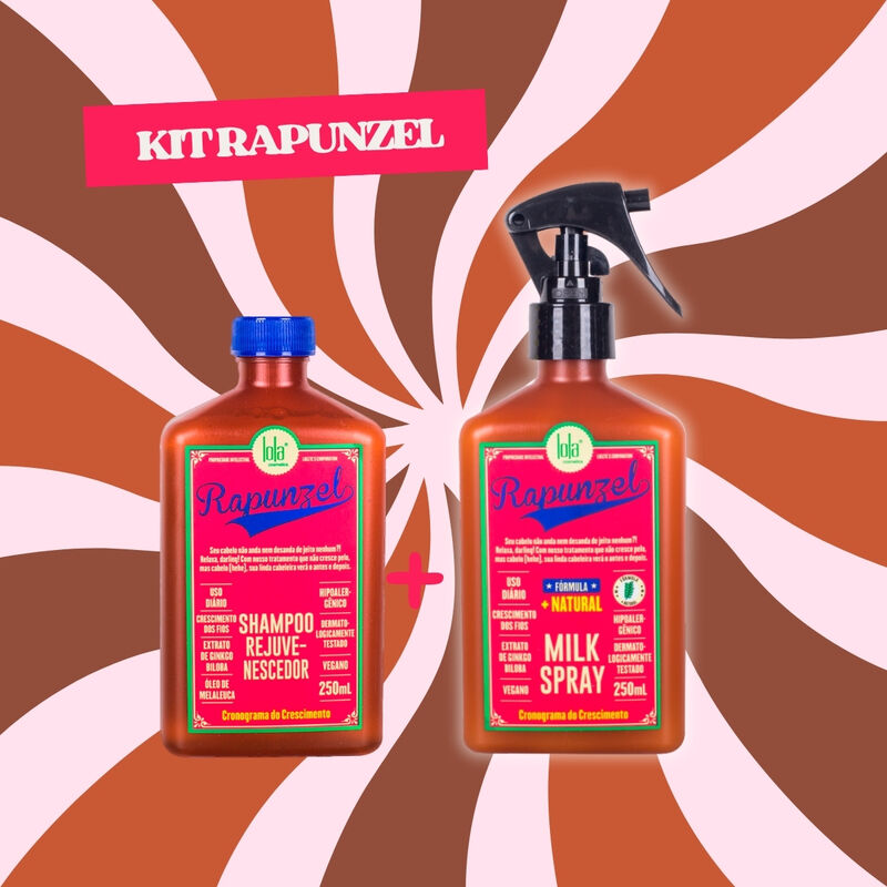 LOLA - Kit Rapunzel - Shampoo 250ml + Milk Spray 250ml