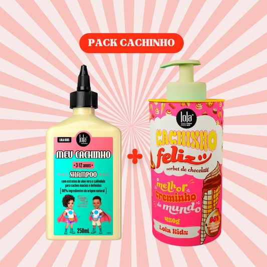 LOLA - Kit Cachinho - Shampoo Meu Cachinho + Cachinho Feliz Sorbet de Chocolate