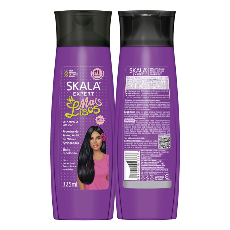 SKALA - Shampoo #MAIS LISOS - 325ml
