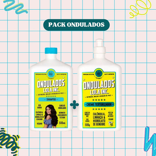 LOLA - Kit Ondulados - Shampoo 500ml + Creme Texturizador 500ml
